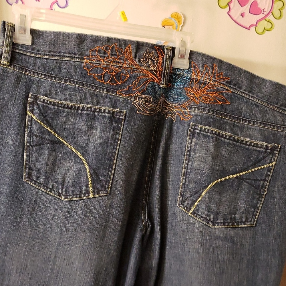 Limited edition Old Navy embroidered jeans